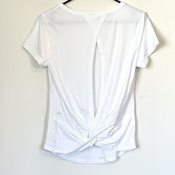 NEW Zuda Z-Cool Moisture Wicking Open Back Knotted White Top XXS - Picture 7 of 9
